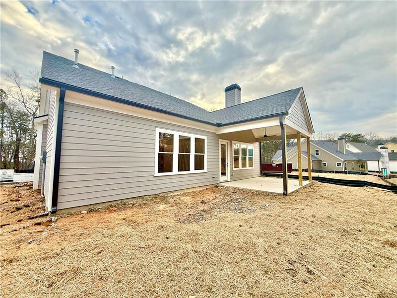 Exterior details and patio area of a home in , Waleska (Image 3).