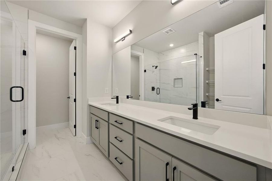 Furnished interior view inside a new home in , Atlanta (Image 6).