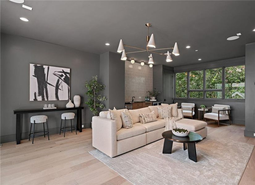 Furnished interior view inside a new home in , Atlanta (Image 40).