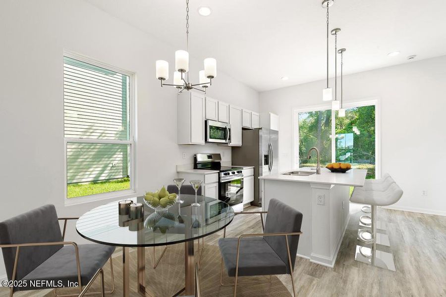 Furnished interior view inside a new home in , Jacksonville (Image 12). Furnished interior view inside a new home in , Jacksonville (Image 12).