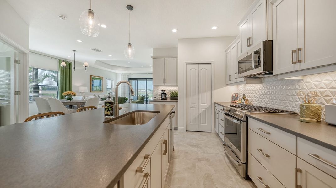 Representative furnished interior of a home built from the Sandcastle 2 by Neal Communities in Vistera of Venice, Venice (Image 14).