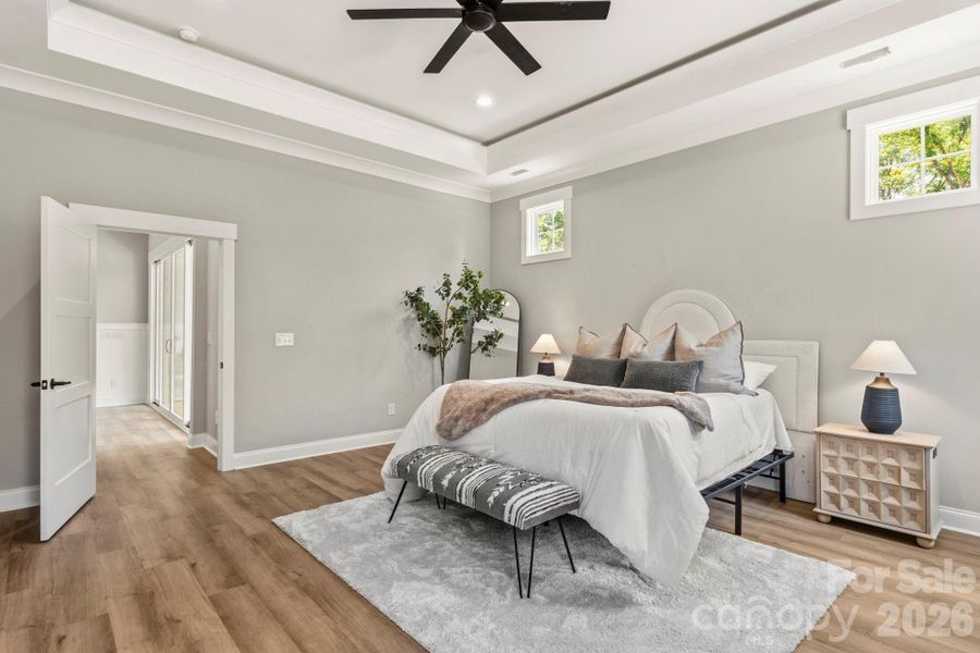 Furnished interior view inside a new home in , Clover (Image 36).