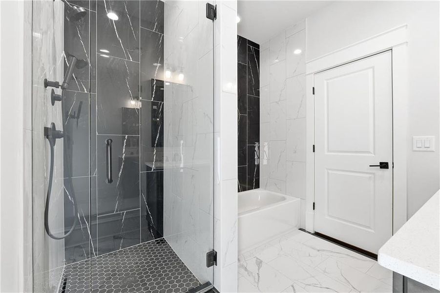 Furnished interior view inside a new home in , Roswell (Image 19).