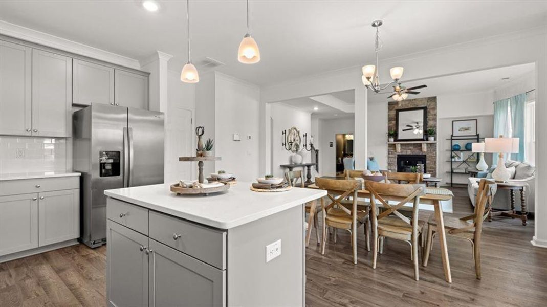 Furnished interior view inside a new home in Heritage Pointe, Senoia (Image 9).