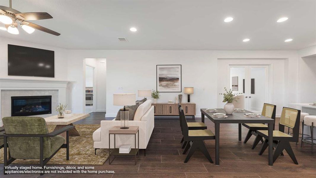 Furnished interior view inside a new home in Hillstead 50', Lavon (Image 8).