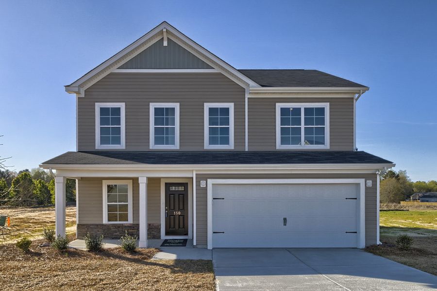 Representative exterior photo of a completed home built from the Willow by McGuinn Homes in Willow Lake, Blythewood, SC (Image 20).