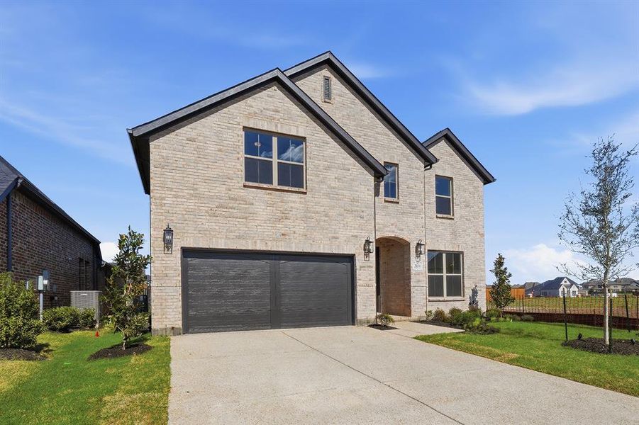 Front exterior of a new home in Brookhollow West, Prosper, TX, highlighting curb appeal (Image 1). Front exterior of a new home in Brookhollow West, Prosper, TX, highlighting curb appeal (Image 1).