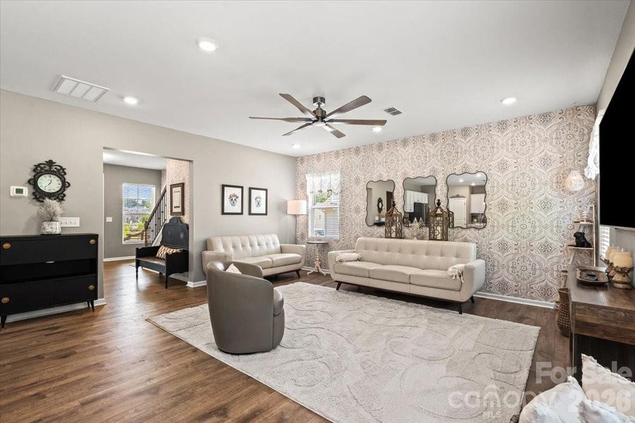 Furnished interior view inside a new home in Sanders Ridge, Troutman (Image 17).