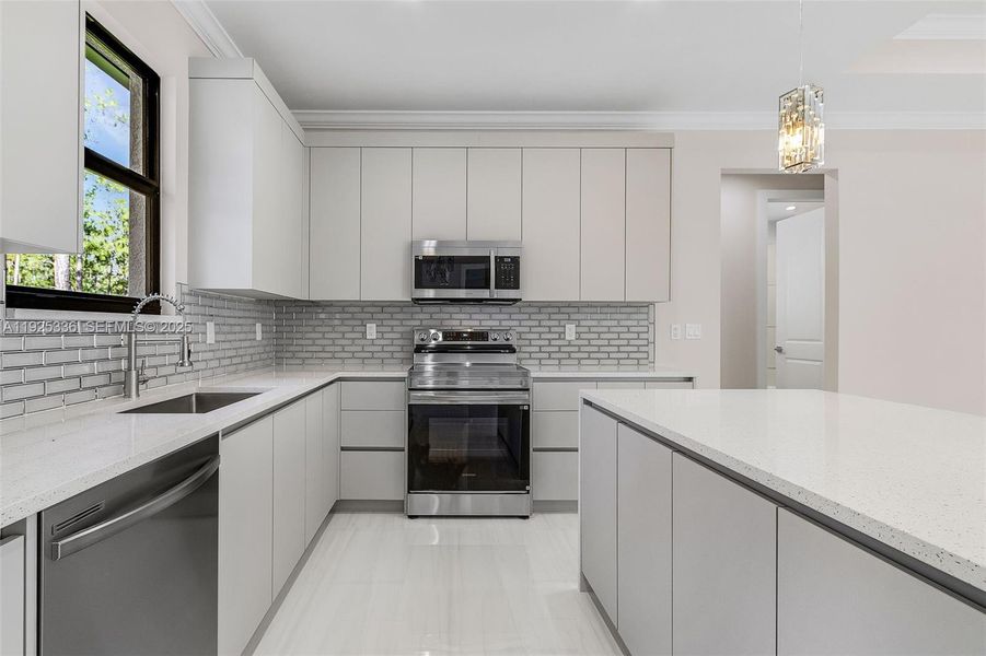 Furnished interior view inside a new home in , Naples (Image 5).