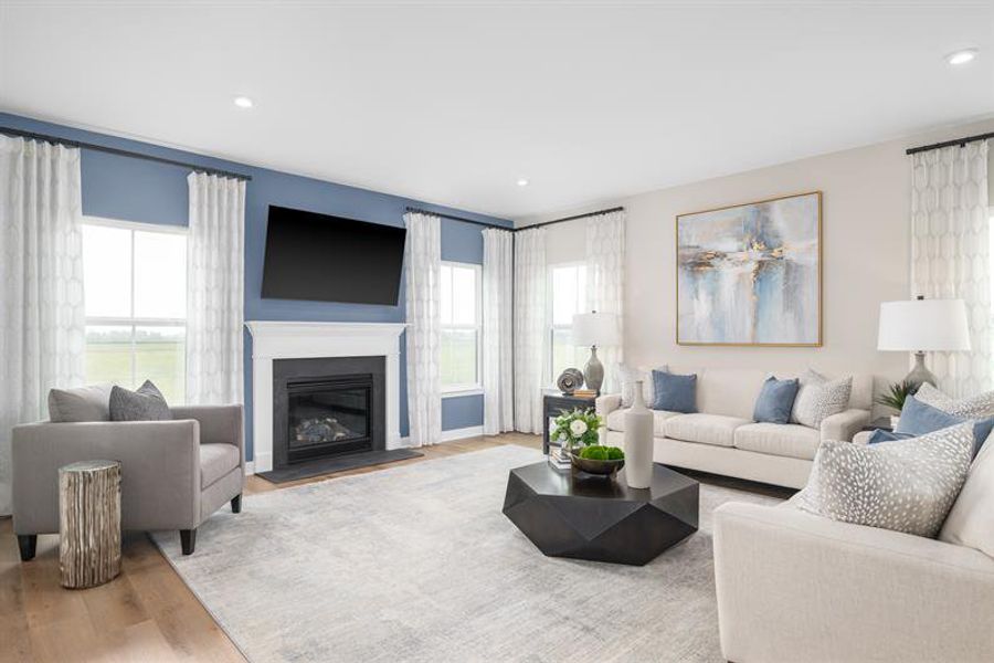 Representative furnished interior of a home built from the Normandy by Ryan Homes in Eagles Crest, Cornelia (Image 11).