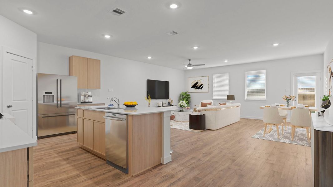 Furnished interior view inside a new home in Villarosa at Tamarron, Katy (Image 6).