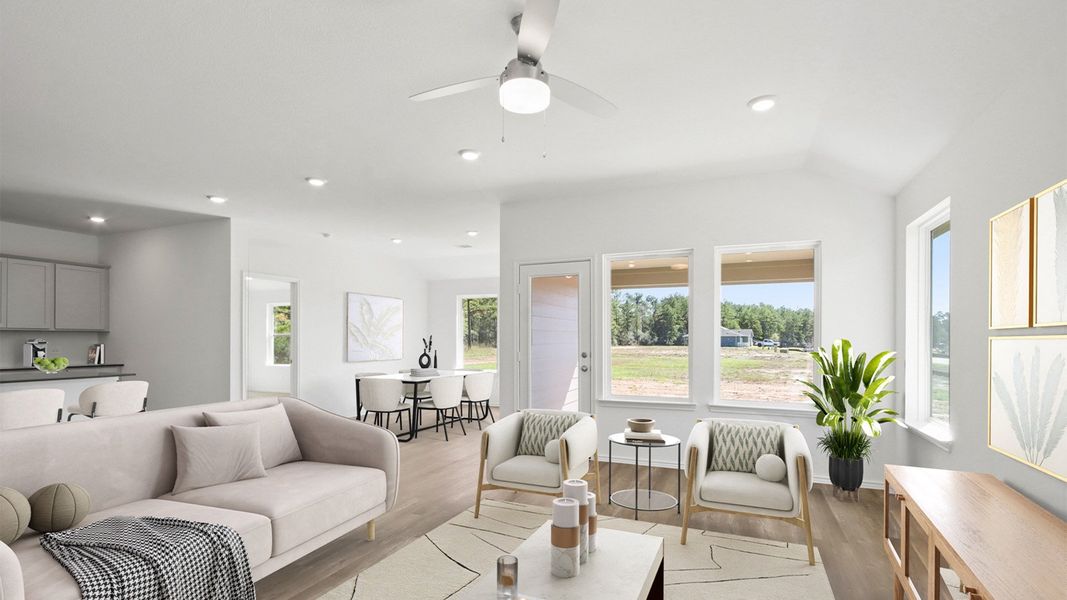 Furnished interior view inside a new home in River Ranch Meadows, Dayton (Image 11). Furnished interior view inside a new home in River Ranch Meadows, Dayton (Image 11).