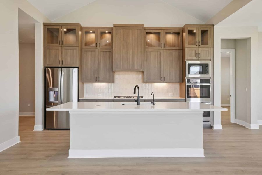 Furnished interior view inside a new home in 6 Creeks, Kyle (Image 13).