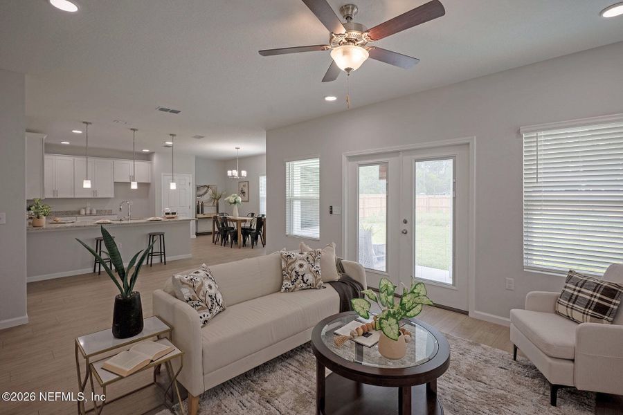 Furnished interior view inside a new home in , Jacksonville (Image 45).