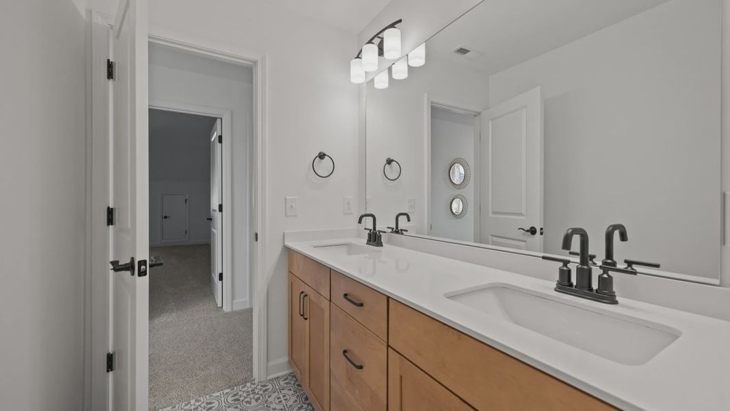 Furnished interior view inside a new home in Village at Maple Leaf Farm, King (Image 6).