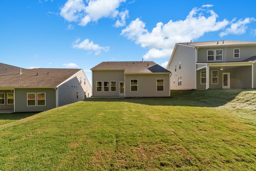 Exterior details and patio area of a home in Landmark Commons, Boiling Springs (Image 3).