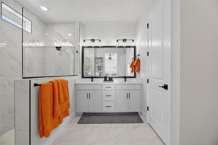 Furnished interior view inside a new home in The Peninsula at Rhodine Lake, Riverview (Image 43).