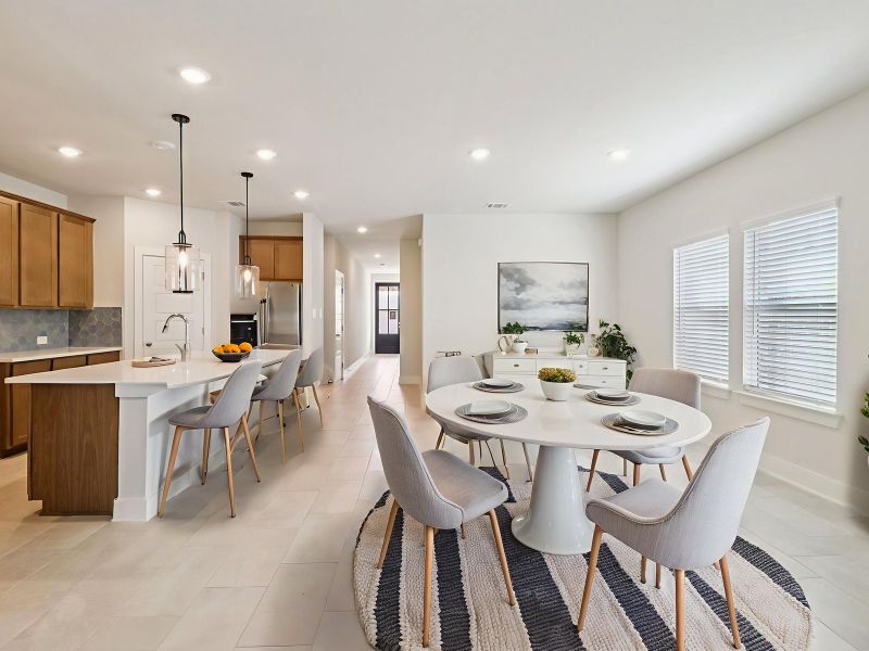Furnished interior view inside a new home in Royal Crest, San Antonio (Image 3).