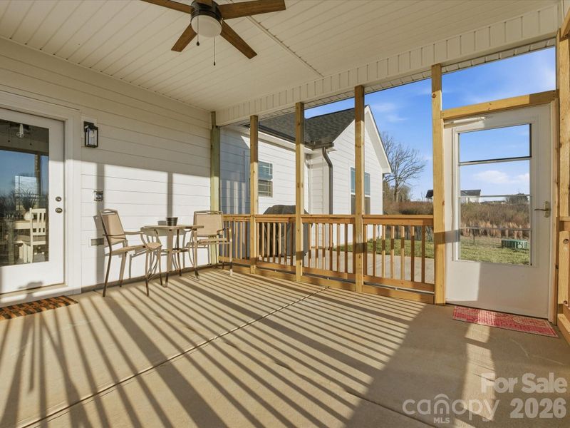 Exterior details and patio area of a home in , Lincolnton (Image 29).