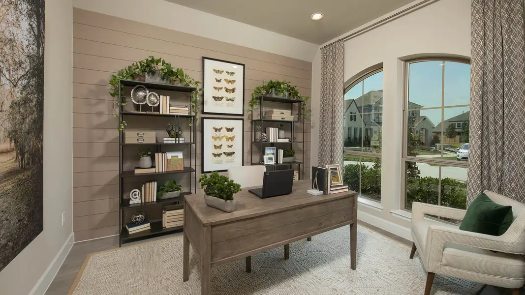 Furnished interior view inside a new home in Bridgeland, Cypress (Image 5).