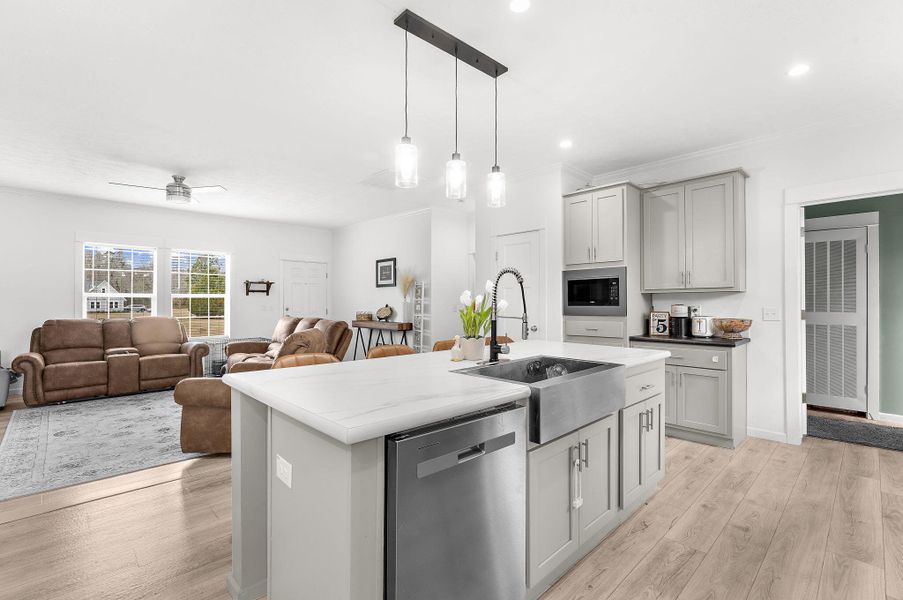 Furnished interior view inside a new home in , Cross (Image 28). Furnished interior view inside a new home in , Cross (Image 28).