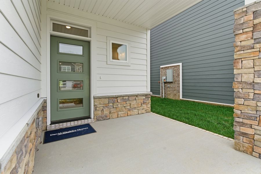 Exterior details and patio area of a home in Nexus – Park Collection, Gallatin (Image 4).