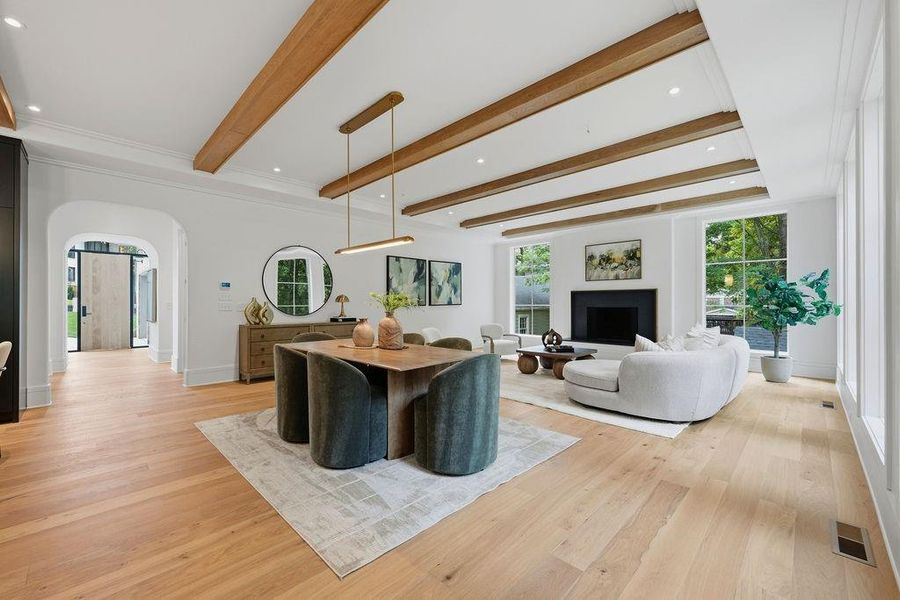Furnished interior view inside a new home in , Atlanta (Image 83).