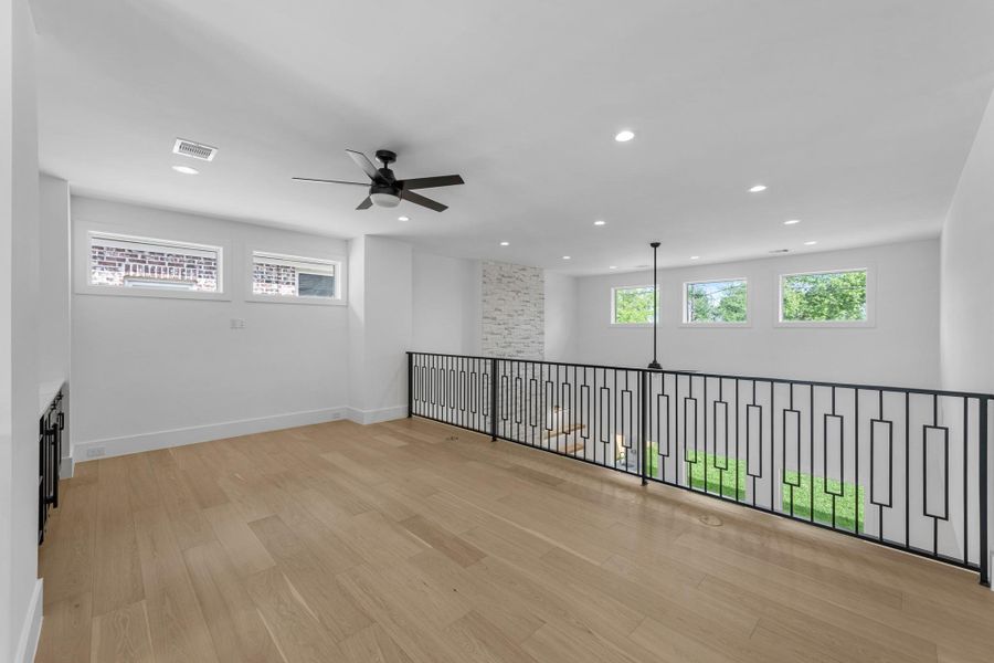 family room on second floor