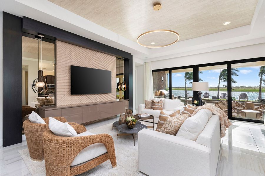 Representative furnished interior of a home built from the Caroline II by GL Homes in Valencia Vista at Riverland, Port St. Lucie (Image 7).