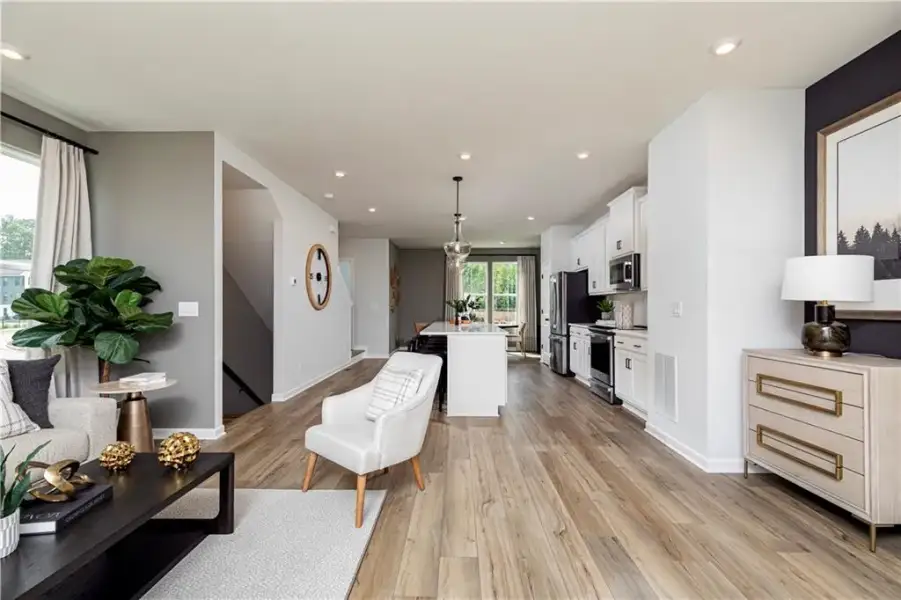Furnished interior view inside a new home in , Powder Springs (Image 10).