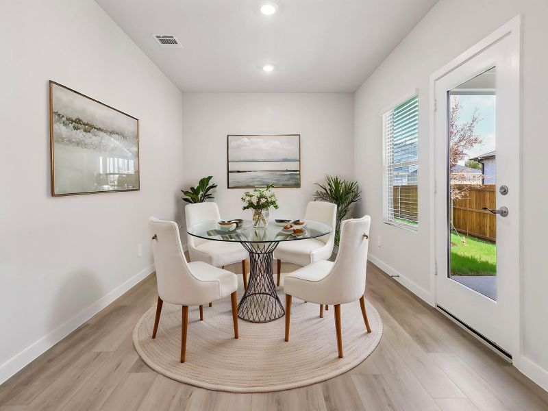 Furnished interior view inside a new home in Cibolo Hills West - Spring Series, Fort Worth (Image 5).