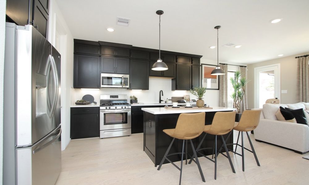 Representative furnished interior of a home built from the Lexington Series - Denton by Brightland Homes in Beamer Villas, Friendswood (Image 7).