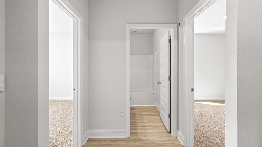 Spacious, unfurnished interior of a new home in Ashton Park Phase III, Freeport (Image 18). Spacious, unfurnished interior of a new home in Ashton Park Phase III, Freeport (Image 18).