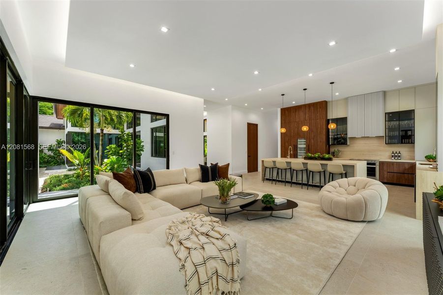 Furnished interior view inside a new home in , Miami (Image 28).