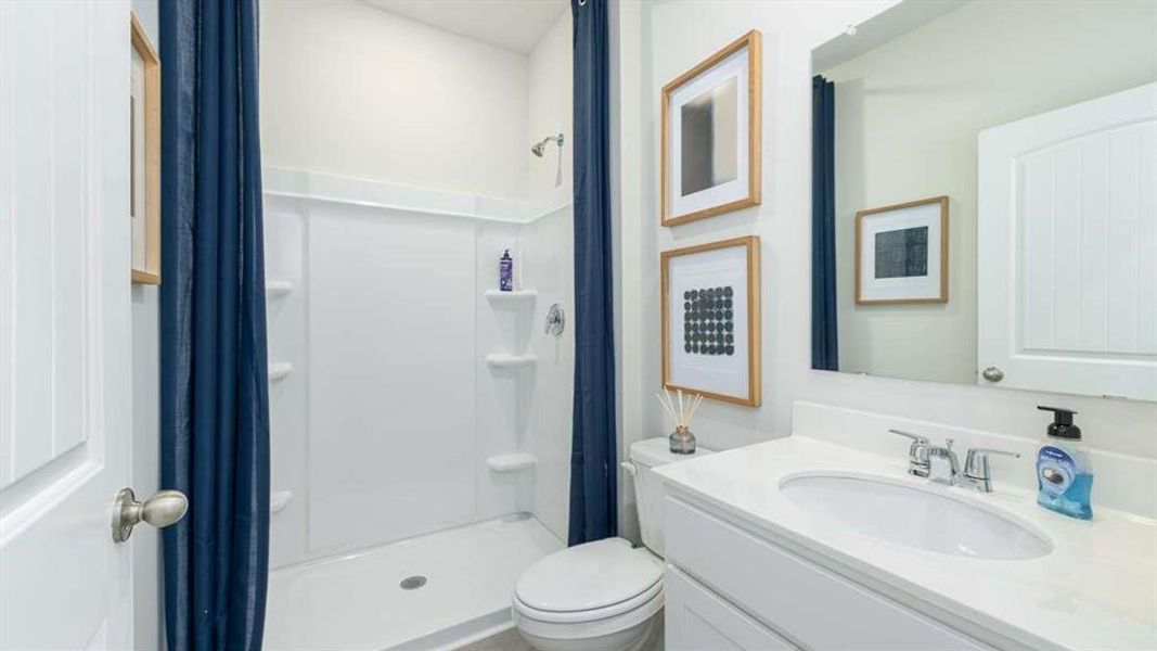 Furnished interior view inside a new home in Townes at Asbury, Hapeville (Image 13).