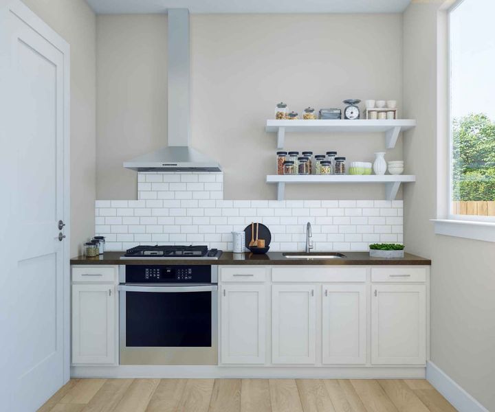 Furnished interior view inside a new home in Dunham Pointe 80′, Cypress (Image 10).