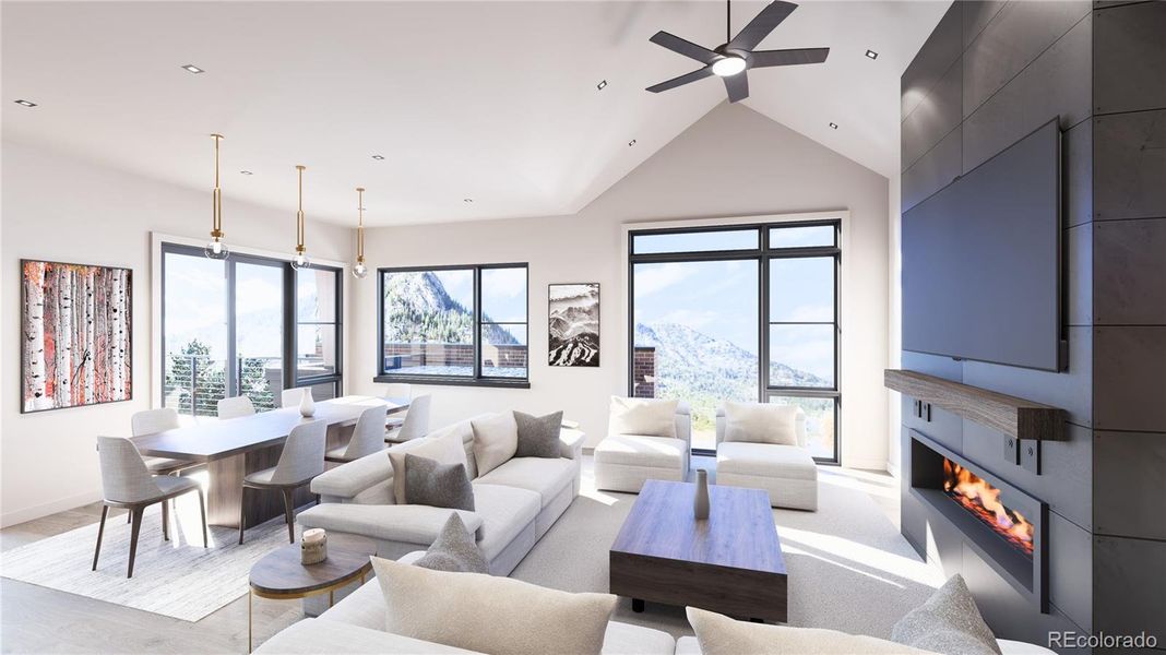 Welcome to Prime Lofts, Frisco's newest Main Street development. Rendering only. Actual finishes are selected by the buyer and layout varies throughout the residences.