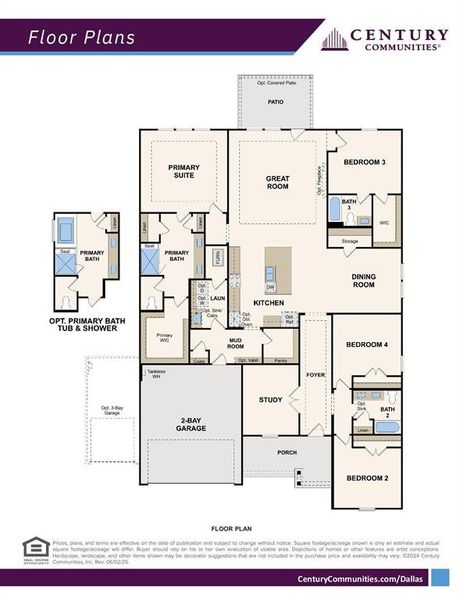 2D floor plan layout of this home in The Estates Collection at Overland Grove, Forney, TX (Image 2). 2D floor plan layout of this home in The Estates Collection at Overland Grove, Forney, TX (Image 2).