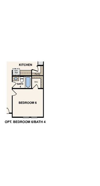 2D floor plan layout of this home in Overland Grove, Forney, TX (Image 5).