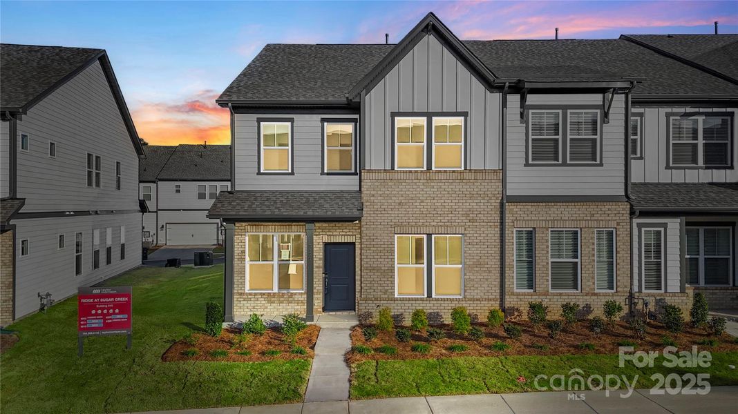 Front exterior of a new home in , Indian Land, SC, highlighting curb appeal (Image 23).