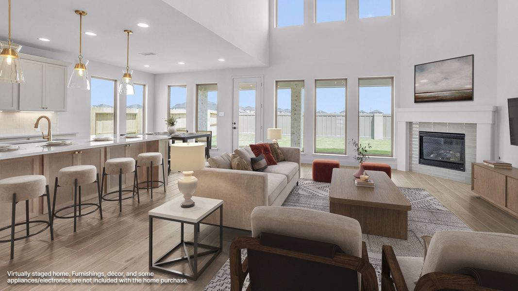 Furnished interior view inside a new home in Cross Creek West, Fulshear (Image 5).