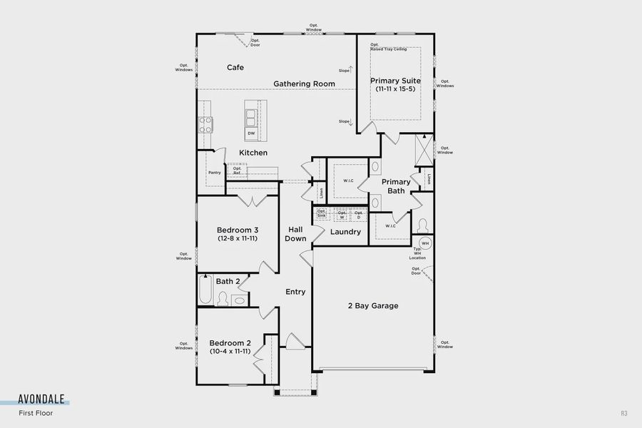 2D floor plan layout of this home in Cottages of Bearwood, Mount Pleasant, TN (Image 2). 2D floor plan layout of this home in Cottages of Bearwood, Mount Pleasant, TN (Image 2).