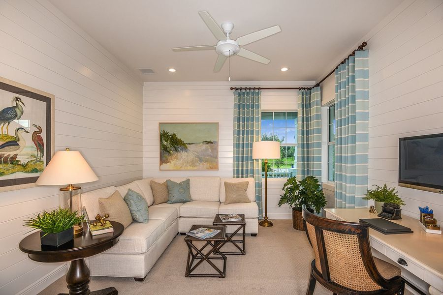 Representative furnished interior of a home built from the Bright Meadow 2 by Neal Communities in Verandah, Fort Myers (Image 10).