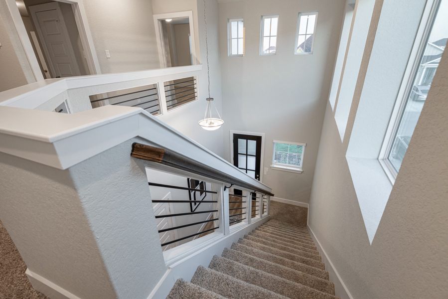 Spacious, unfurnished interior of a new home in Stillwater Ranch, San Antonio (Image 27). Spacious, unfurnished interior of a new home in Stillwater Ranch, San Antonio (Image 27).