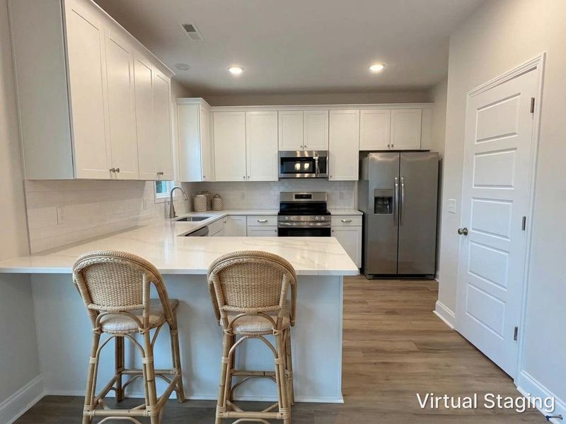 Furnished interior view inside a new home in Parkwood Estates, Leland (Image 14).