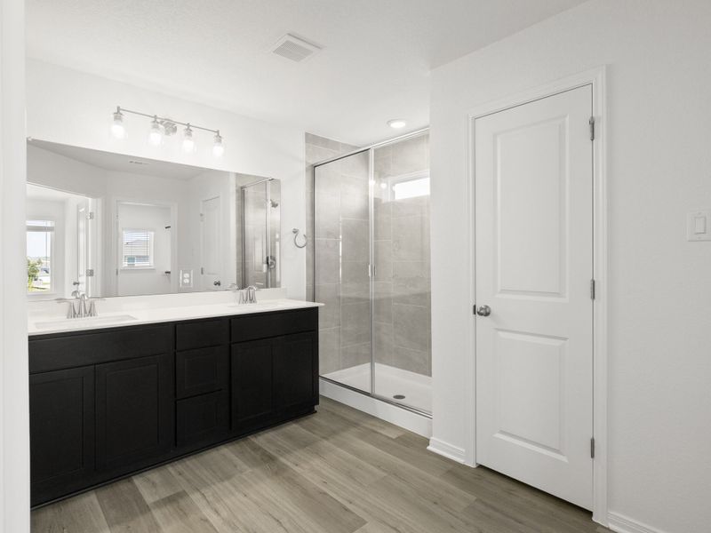 Furnished interior view inside a new home in Cool Water at Sonterra, Jarrell (Image 10).
