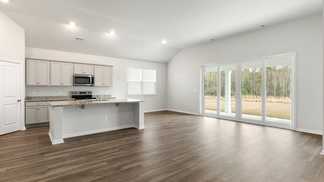 Representative unfurnished interior of a home built from the LITCHFIELD by D.R. Horton in Cedar Hill Landing, Navassa (Image 16).