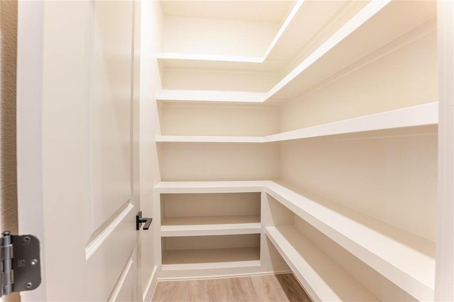 WOW - Full walk-n pantry with built in shelves. But wait.....right across from this full pantry is another walk-in pantry. Storage in this property is abundant! WOW - Full walk-n pantry with built in shelves. But wait.....right across from this full pantry is another walk-in pantry. Storage in this property is abundant!