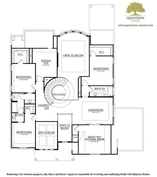 Artist Rendering of 2nd Floor Plan.