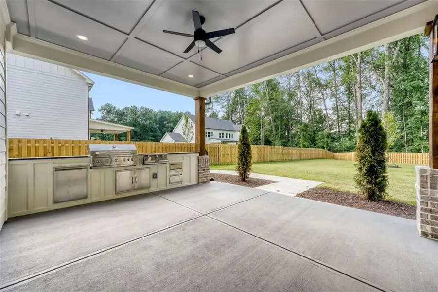 Exterior details and patio area of a home in , Grayson (Image 3).